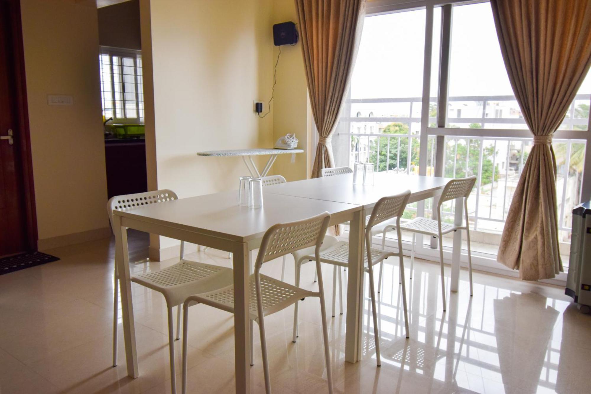 Staymazing-1,2 & 3 Bhk Ac Apartments In Hebbal-5Mins To Manyata-30Mins To Airport Bengalúr Exteriér fotografie